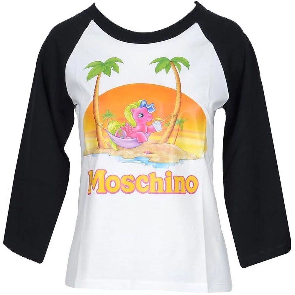 NWT Moschino x My Little Pony Raglan Tee 38